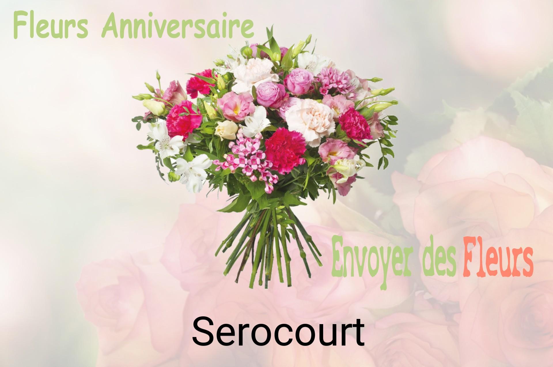 Bouquet de fleurs d’anniversaire livré à Serocourt