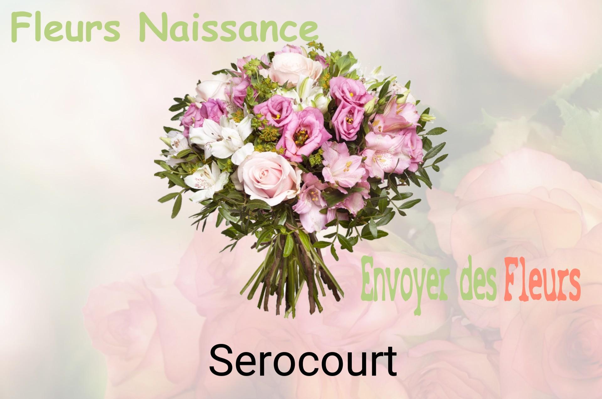 Bouquet de fleurs de naissance livré à Serocourt